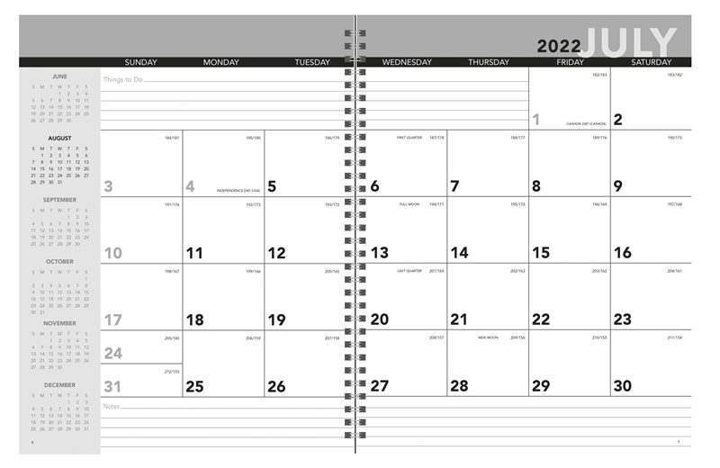 Academic Year Desk Planner with Custom Cover