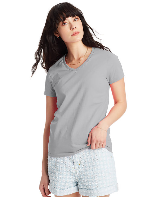 Hanes Ladies' Essential-T V-Neck T-Shirt