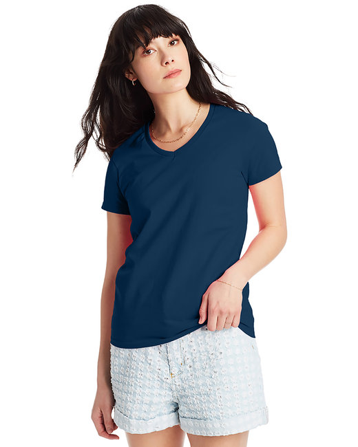 Hanes Ladies' Essential-T V-Neck T-Shirt