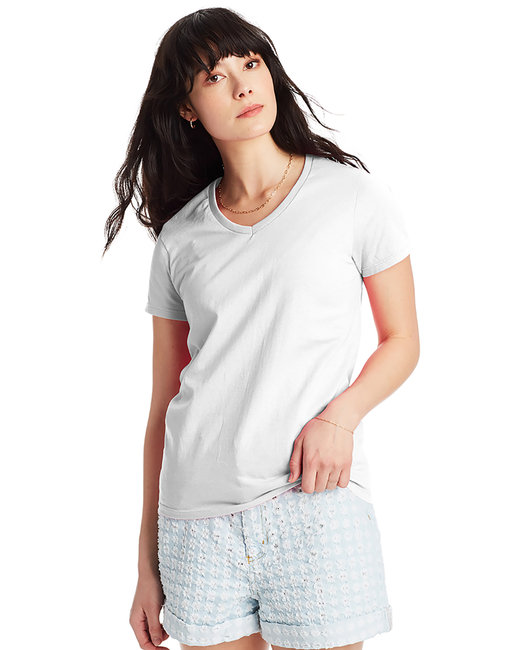 Hanes Ladies' Essential-T V-Neck T-Shirt