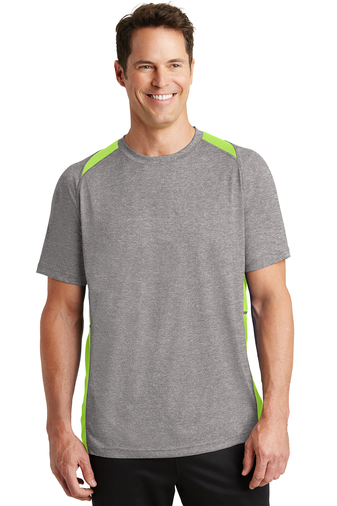 Sport-Tek® Heather Colorblock Contender™ Tee