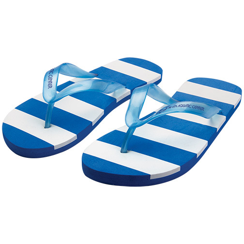 Striped Adult Flip Flops