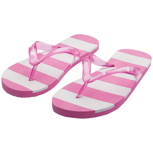 Striped Adult Flip Flops