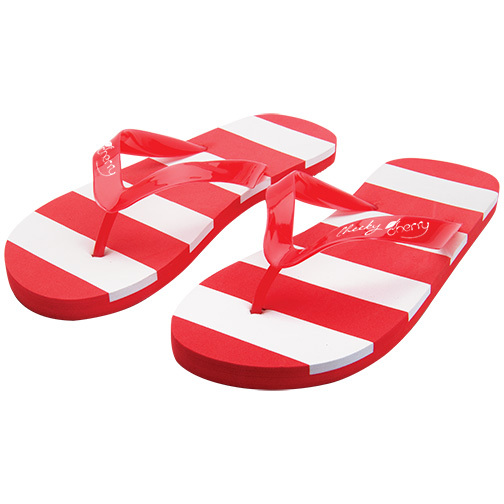 Striped Adult Flip Flops