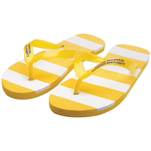 Striped Adult Flip Flops