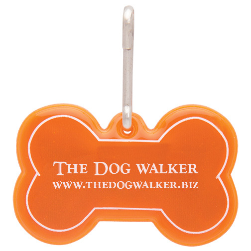 Dog Bone Reflective Collar Tag