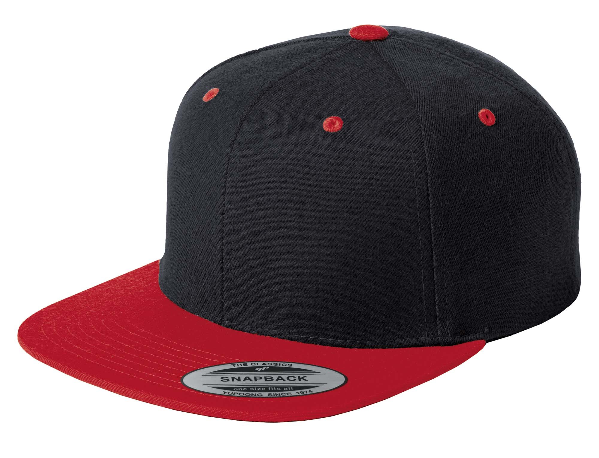Sport-Tek® Yupoong® Flat Bill Snapback Cap