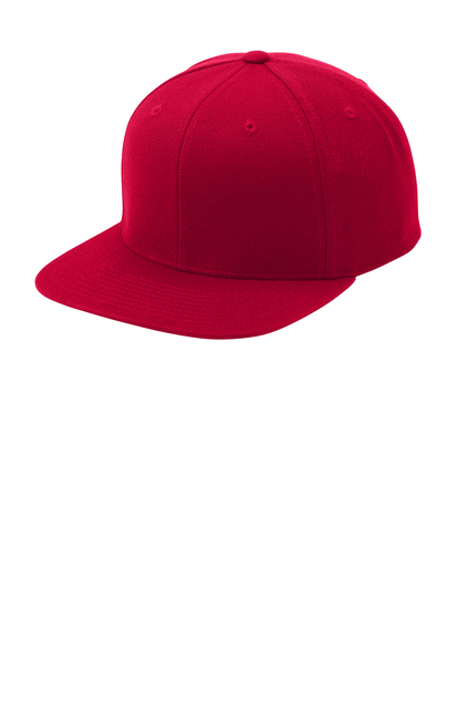 Sport-Tek® Yupoong® Flat Bill Snapback Cap