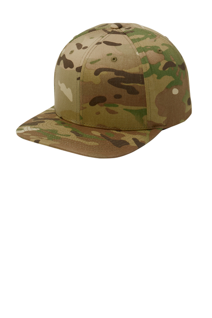Sport-Tek® Yupoong® Flat Bill Snapback Cap