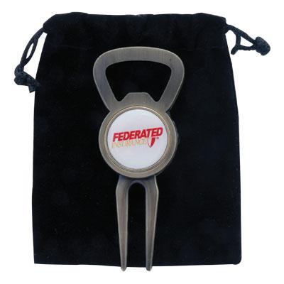 Magnetic Ball Marker Bottle Opener Divot Tool
