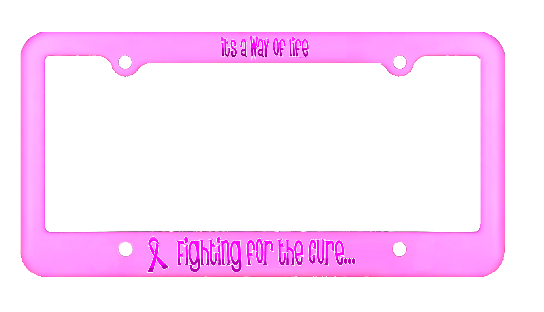 License Plate Frame - 4holes, Full Color Digital