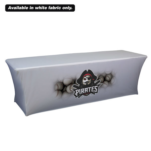 8' UltraFit Curve Table Throw (Full-Color Front Only)
