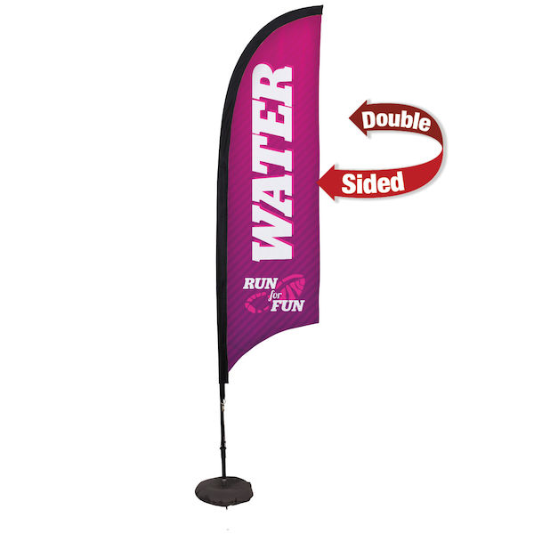 7' Premium Razor Sail Sign Kit (Double-Sided with Scissor Base)