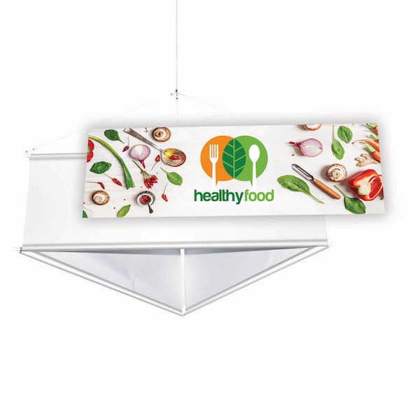6' Three-Sided Hanging Banner Replacement Banners (Set of Three)
