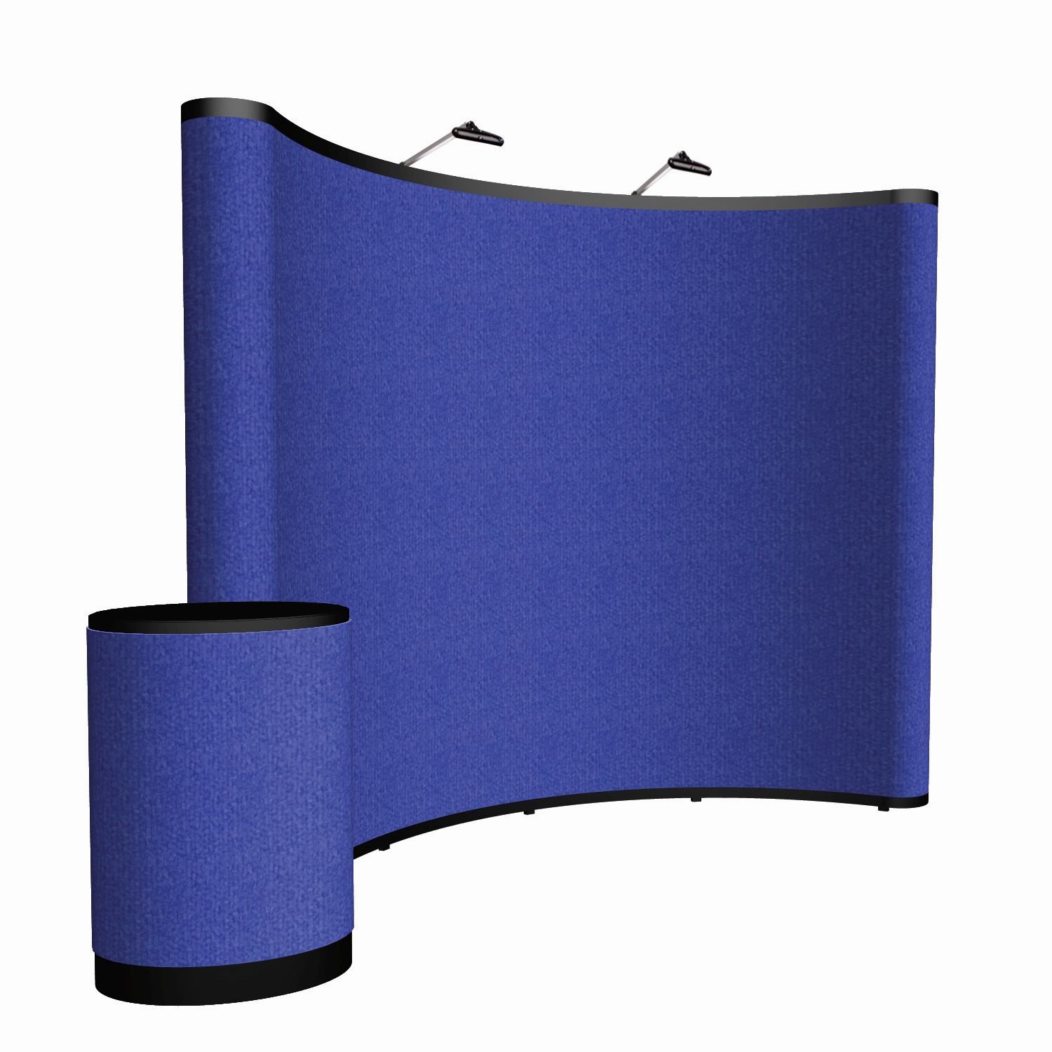 10' Curved Show 'N Rise Floor Display Kit (Fabric)