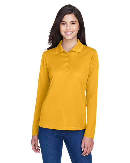 CORE365 Ladies' Pinnacle Performance Long-Sleeve Piqué Polo