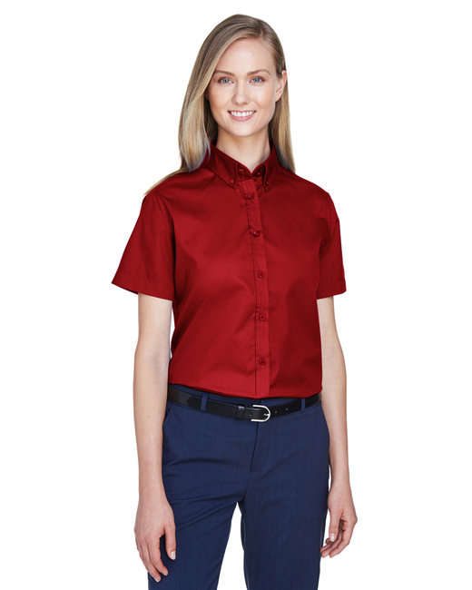 CORE365 Ladies' Optimum Short-Sleeve Twill Shirt