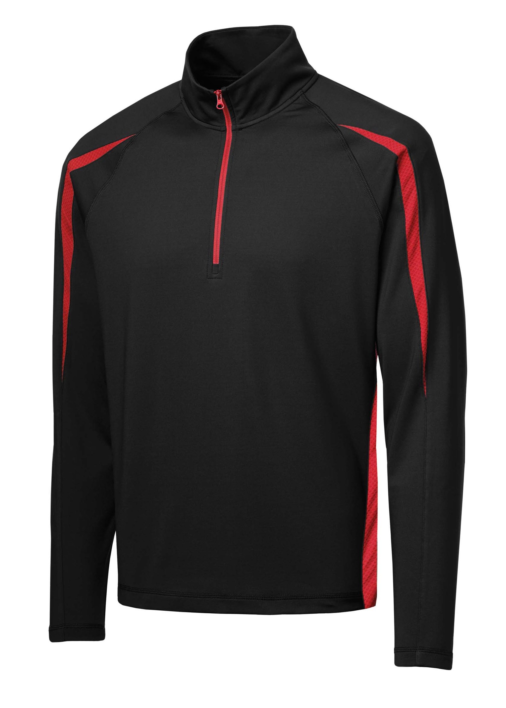 Sport-Tek® Sport-Wick® Stretch 1/2-Zip Colorblock Pullover