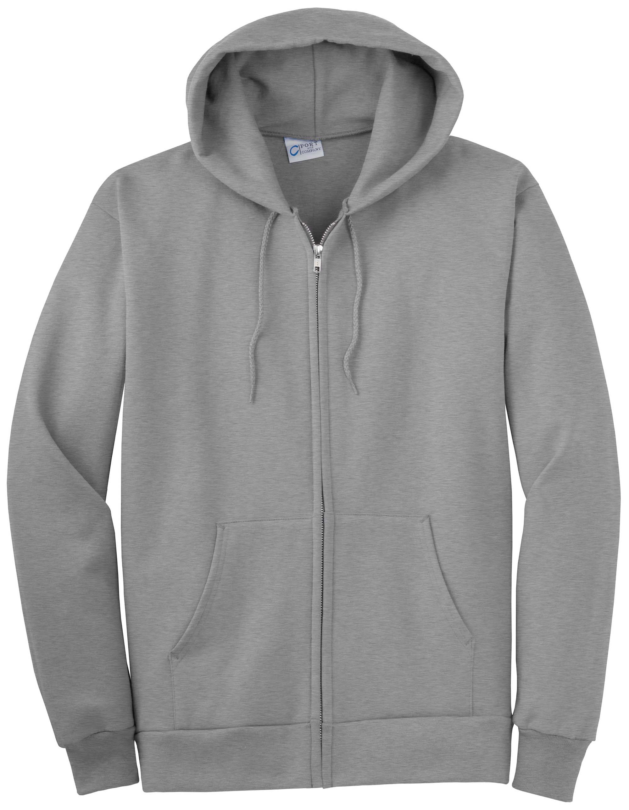 Port & Company® Tall Essential Fleece Full-Zip Hooded Sweatshirt