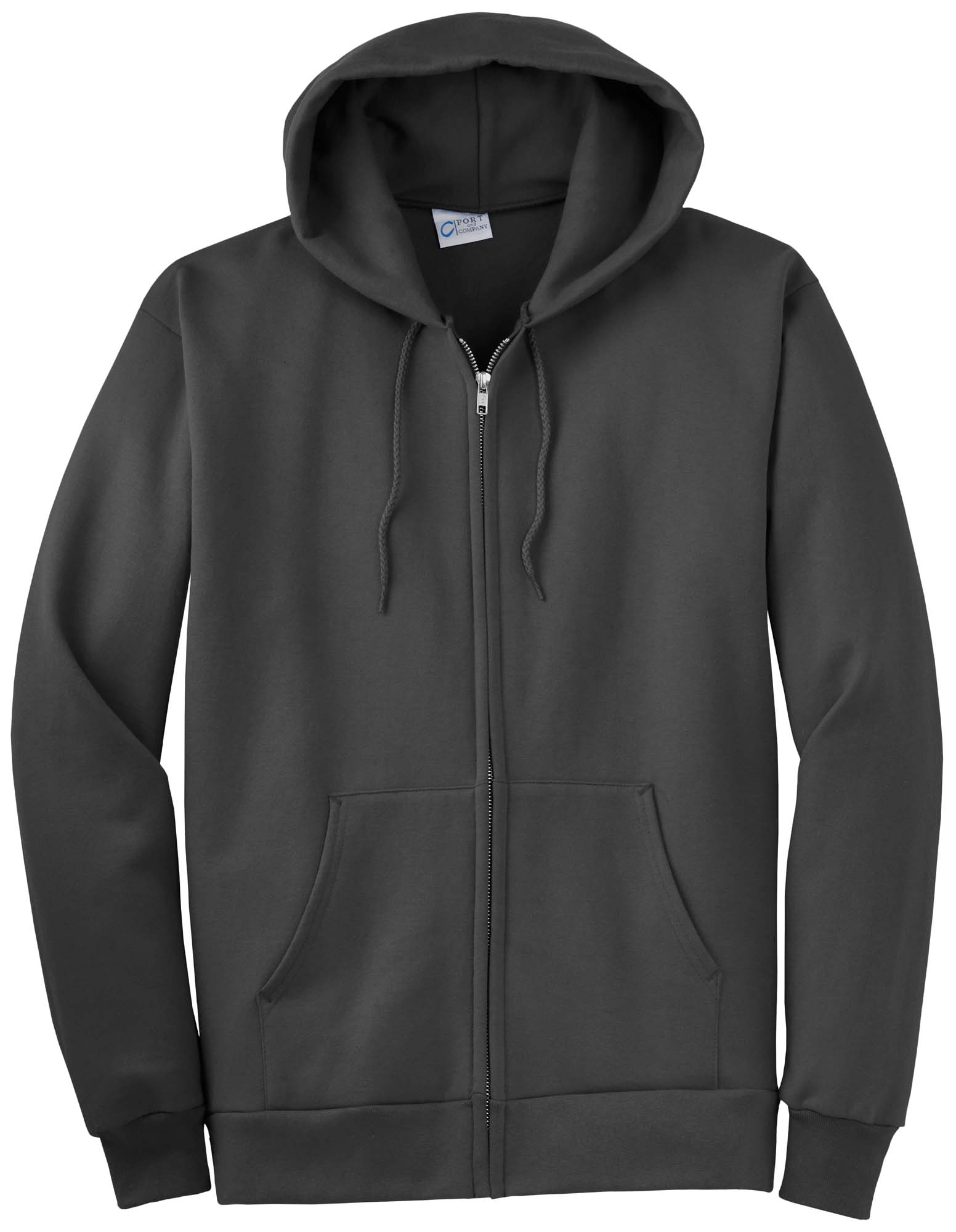 Port & Company® Tall Essential Fleece Full-Zip Hooded Sweatshirt