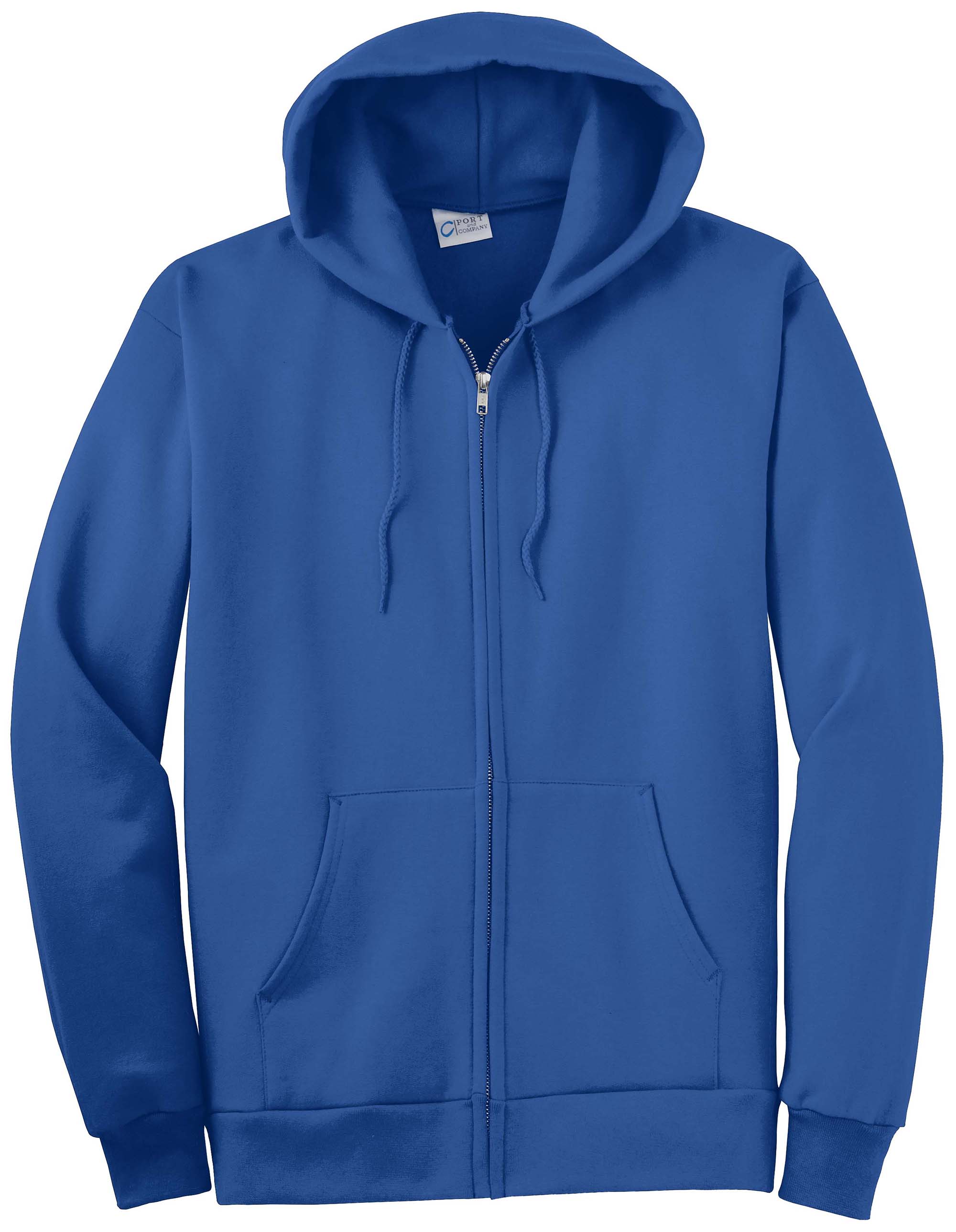 Port & Company® Tall Essential Fleece Full-Zip Hooded Sweatshirt