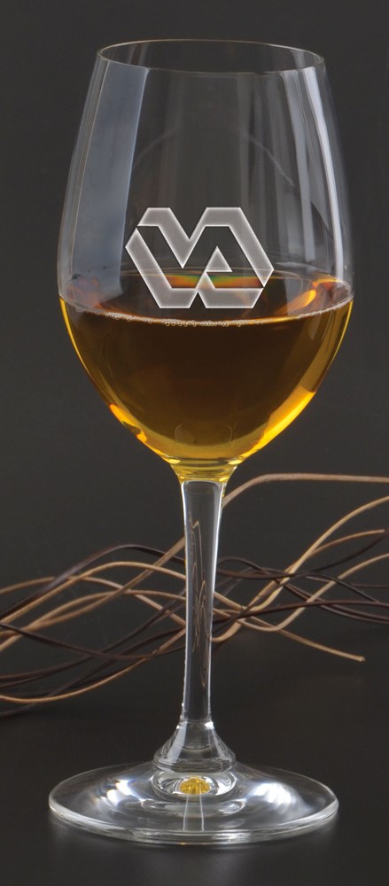 12 oz. Degustazione White Wine- Deep Etched