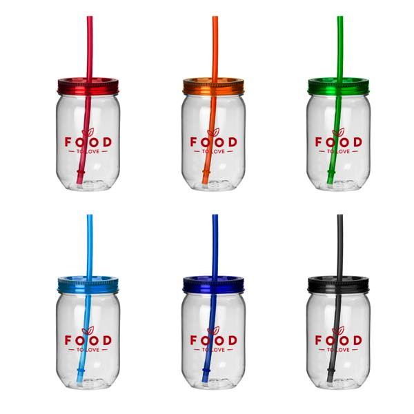 Fiesta Mason Jar Tumbler - 22 Oz.