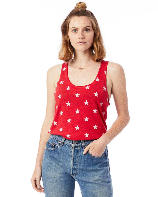 Alternative Ladies' Meegs Printed Racerback Eco-Jersey™ Tank