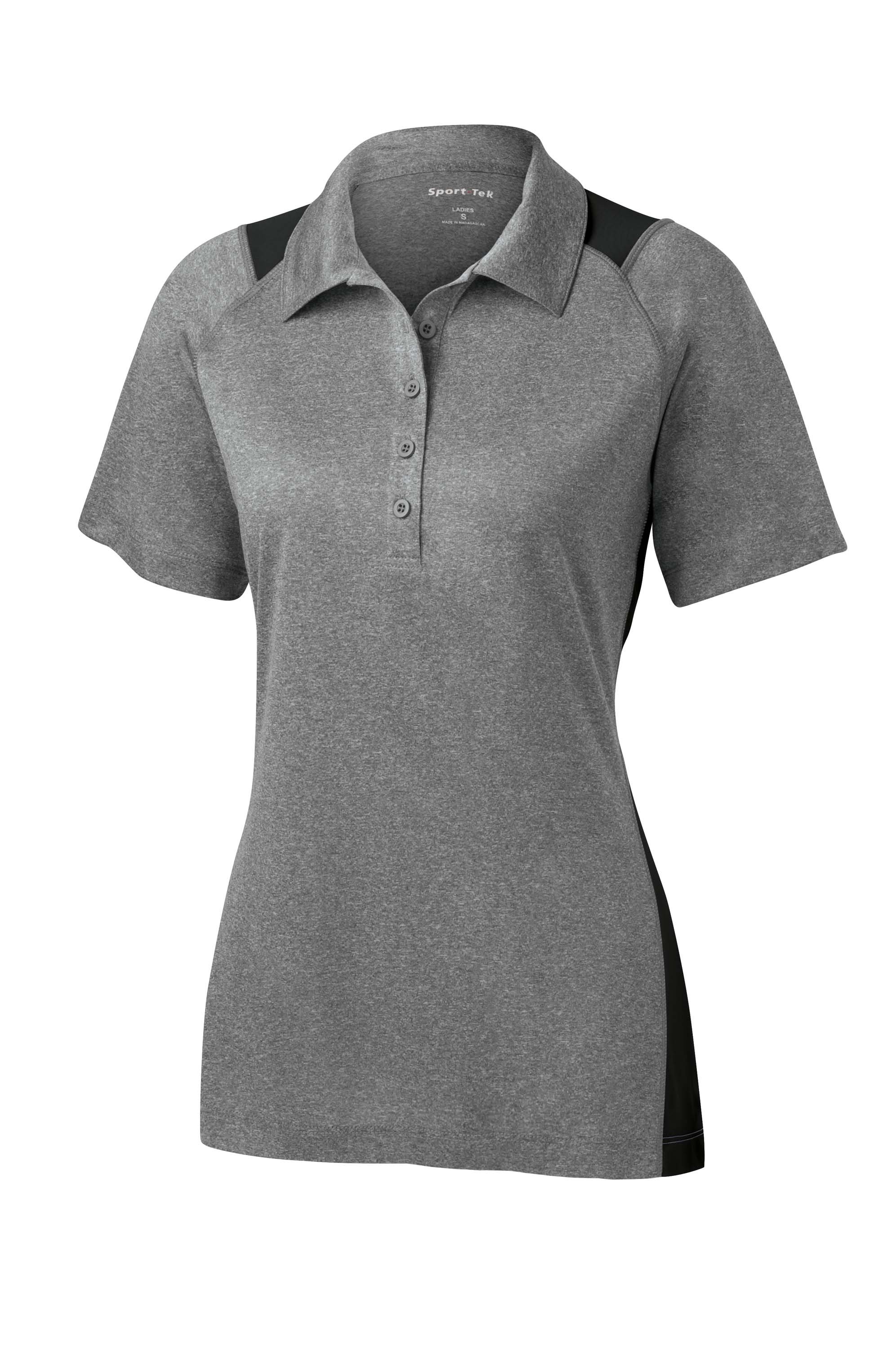 Sport-Tek® Ladies Heather Colorblock Contender™ Polo