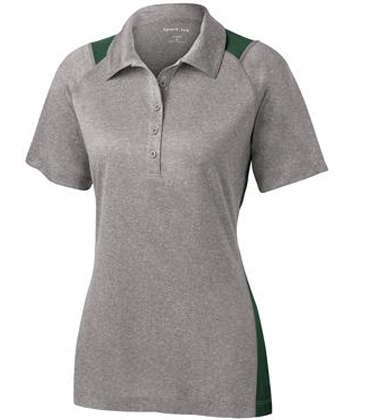 Sport-Tek® Ladies Heather Colorblock Contender™ Polo