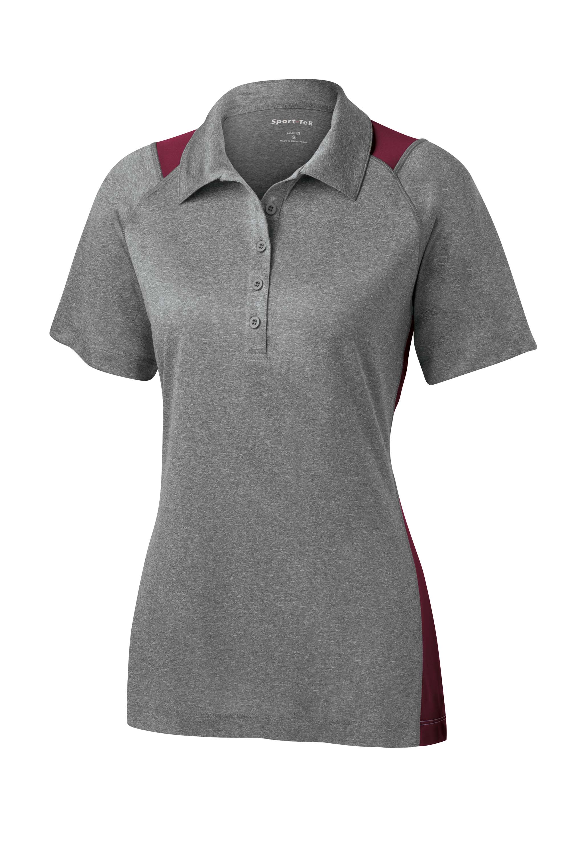 Sport-Tek® Ladies Heather Colorblock Contender™ Polo