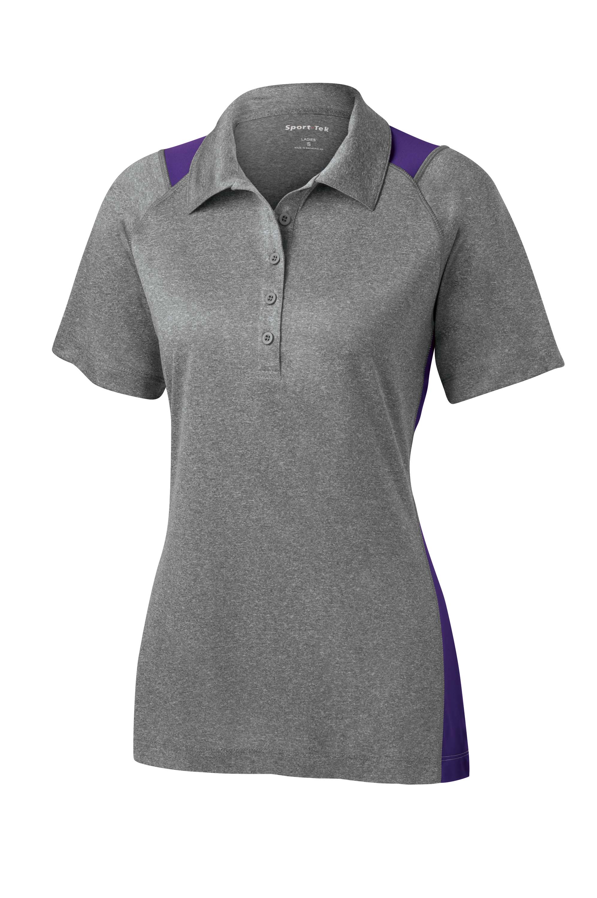 Sport-Tek® Ladies Heather Colorblock Contender™ Polo