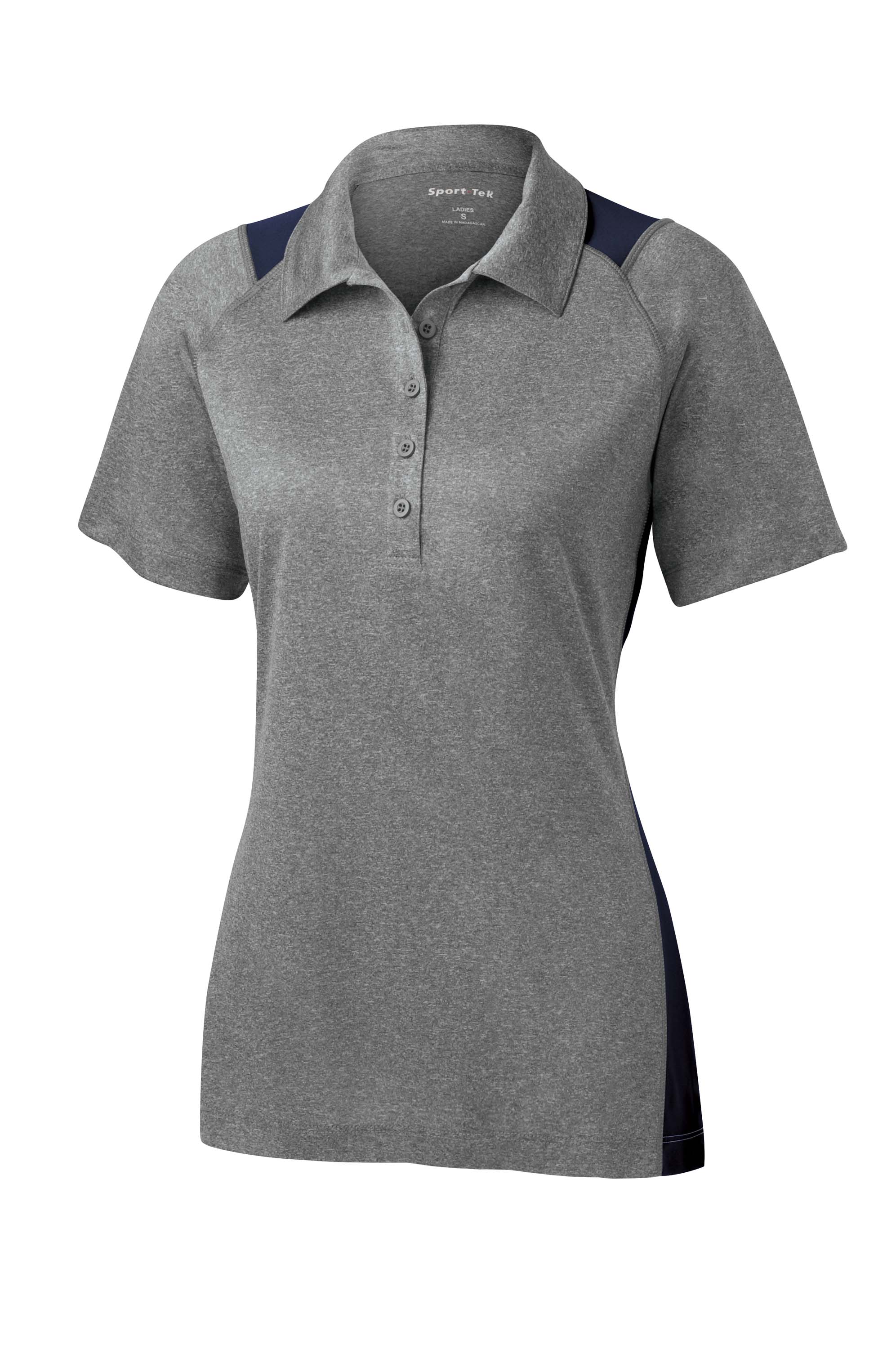 Sport-Tek® Ladies Heather Colorblock Contender™ Polo
