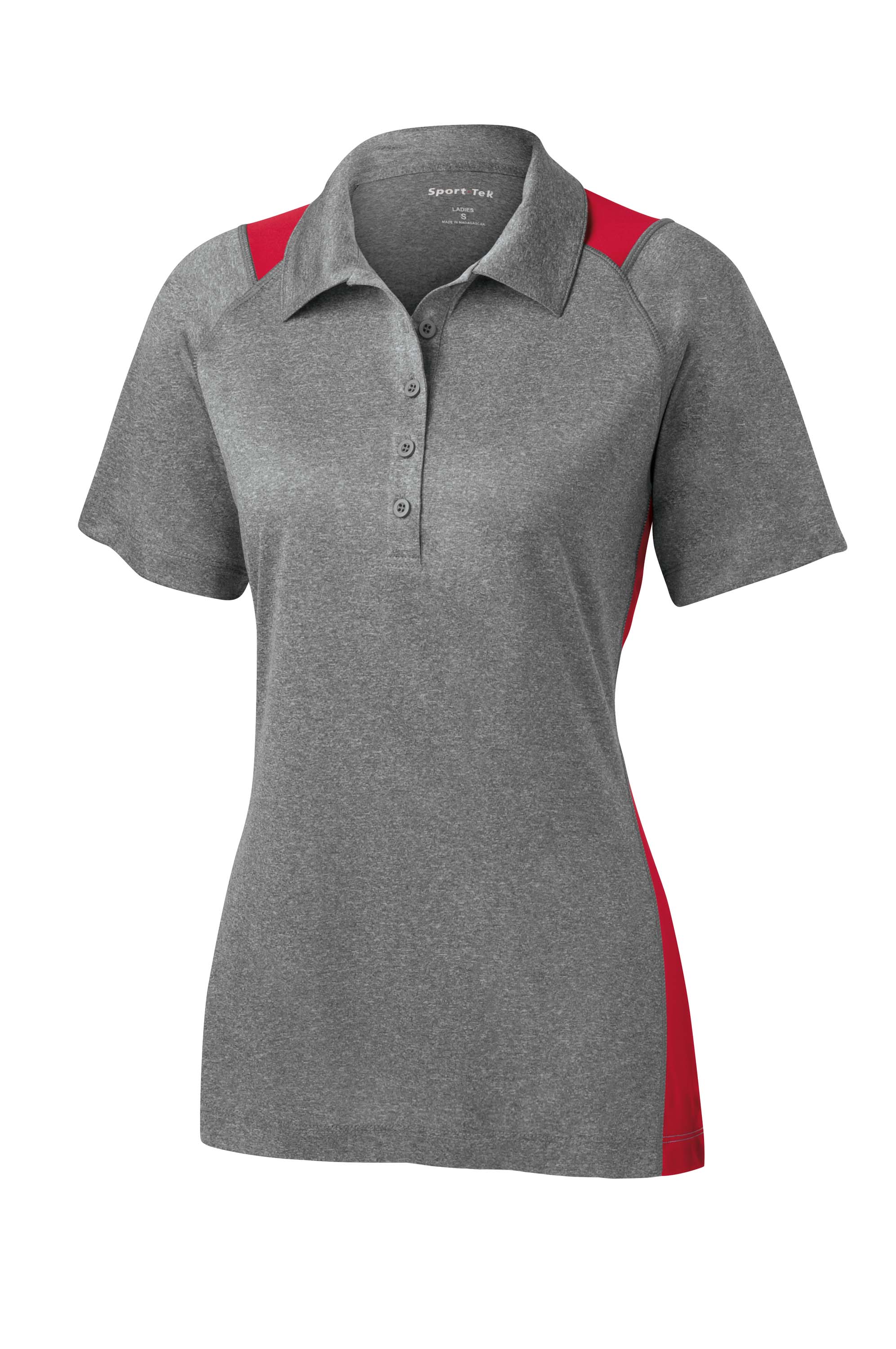 Sport-Tek® Ladies Heather Colorblock Contender™ Polo