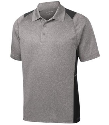 Sport-Tek® Heather Colorblock Contender™  Polo