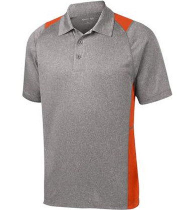 Sport-Tek® Heather Colorblock Contender™  Polo