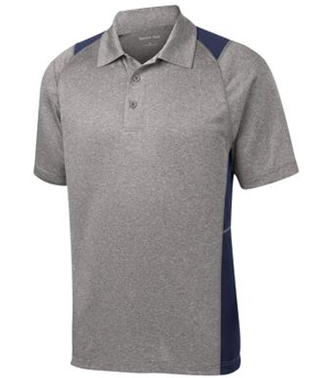 Sport-Tek® Heather Colorblock Contender™  Polo