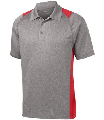 Sport-Tek® Heather Colorblock Contender™  Polo