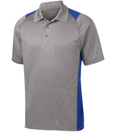 Sport-Tek® Heather Colorblock Contender™  Polo