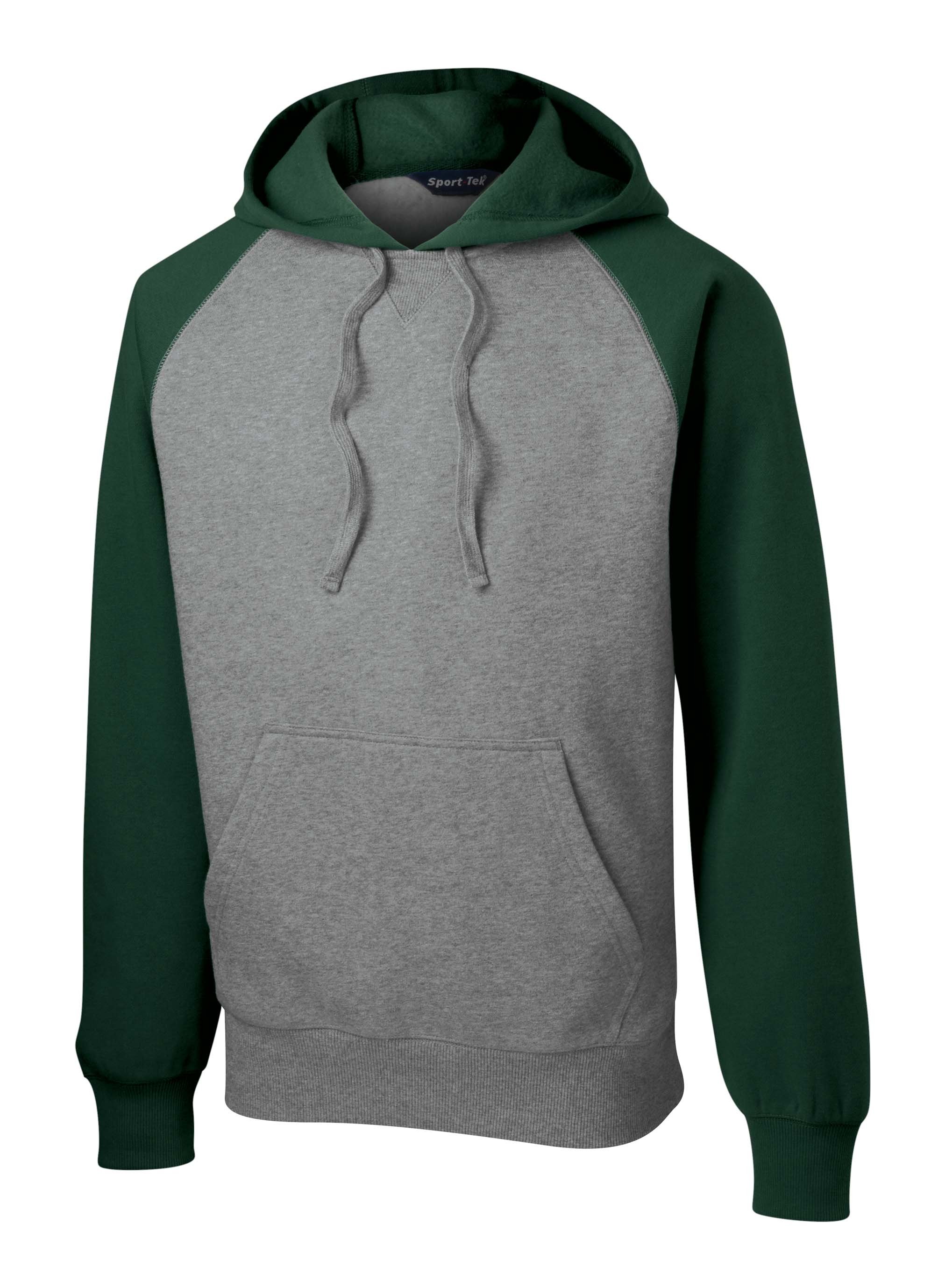 Sport-Tek® Raglan Colorblock Pullover Hooded Sweatshirt