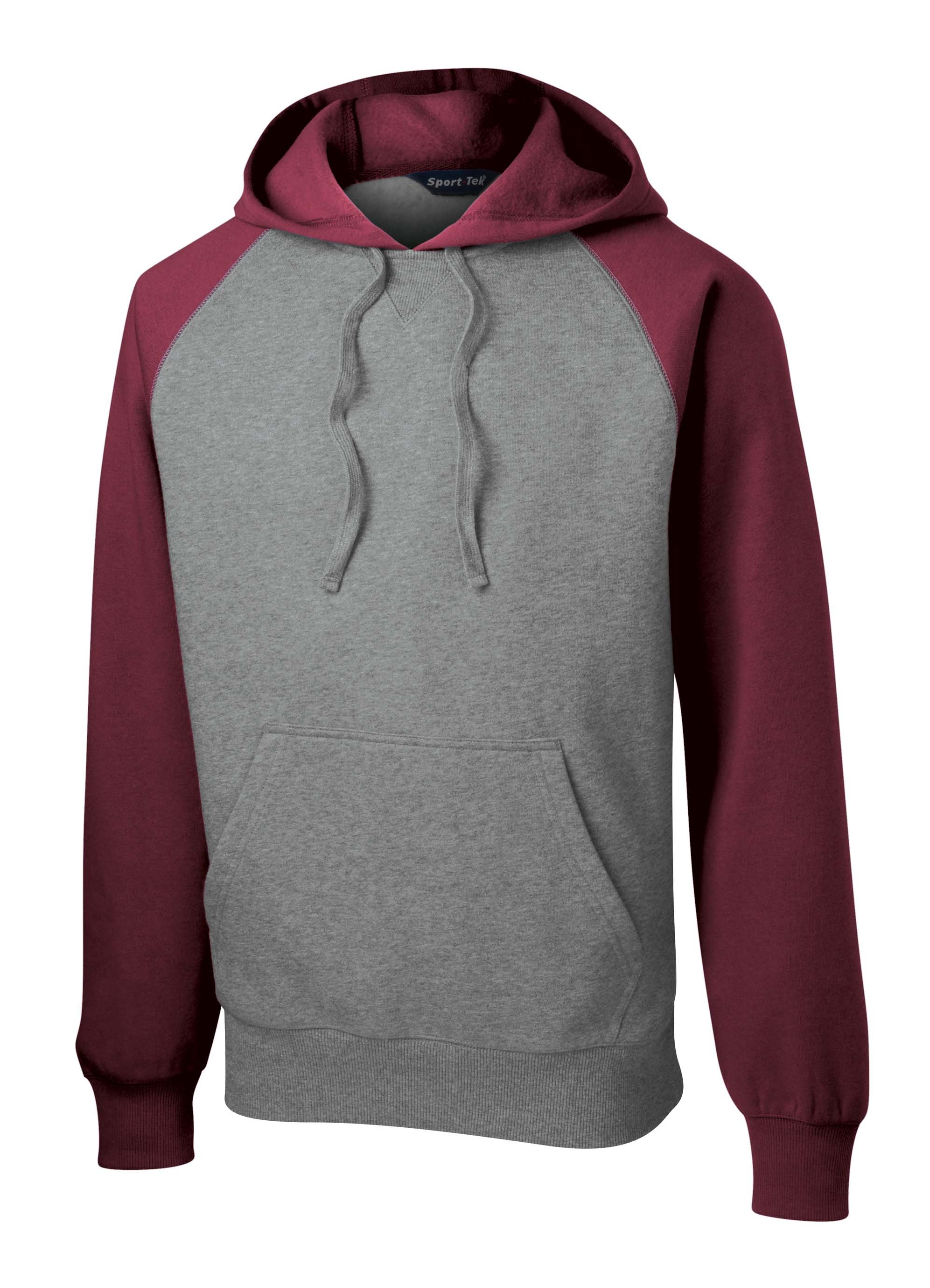 Sport-Tek® Raglan Colorblock Pullover Hooded Sweatshirt