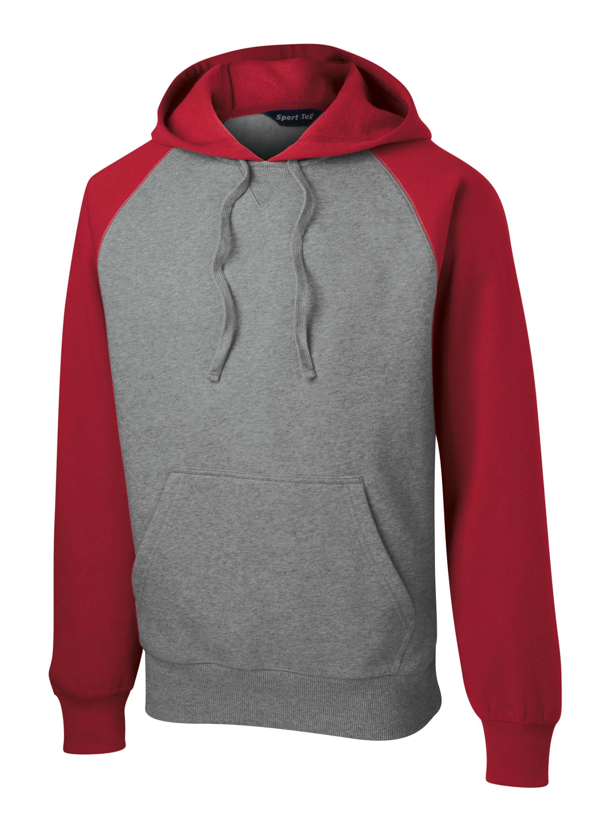 Sport-Tek® Raglan Colorblock Pullover Hooded Sweatshirt