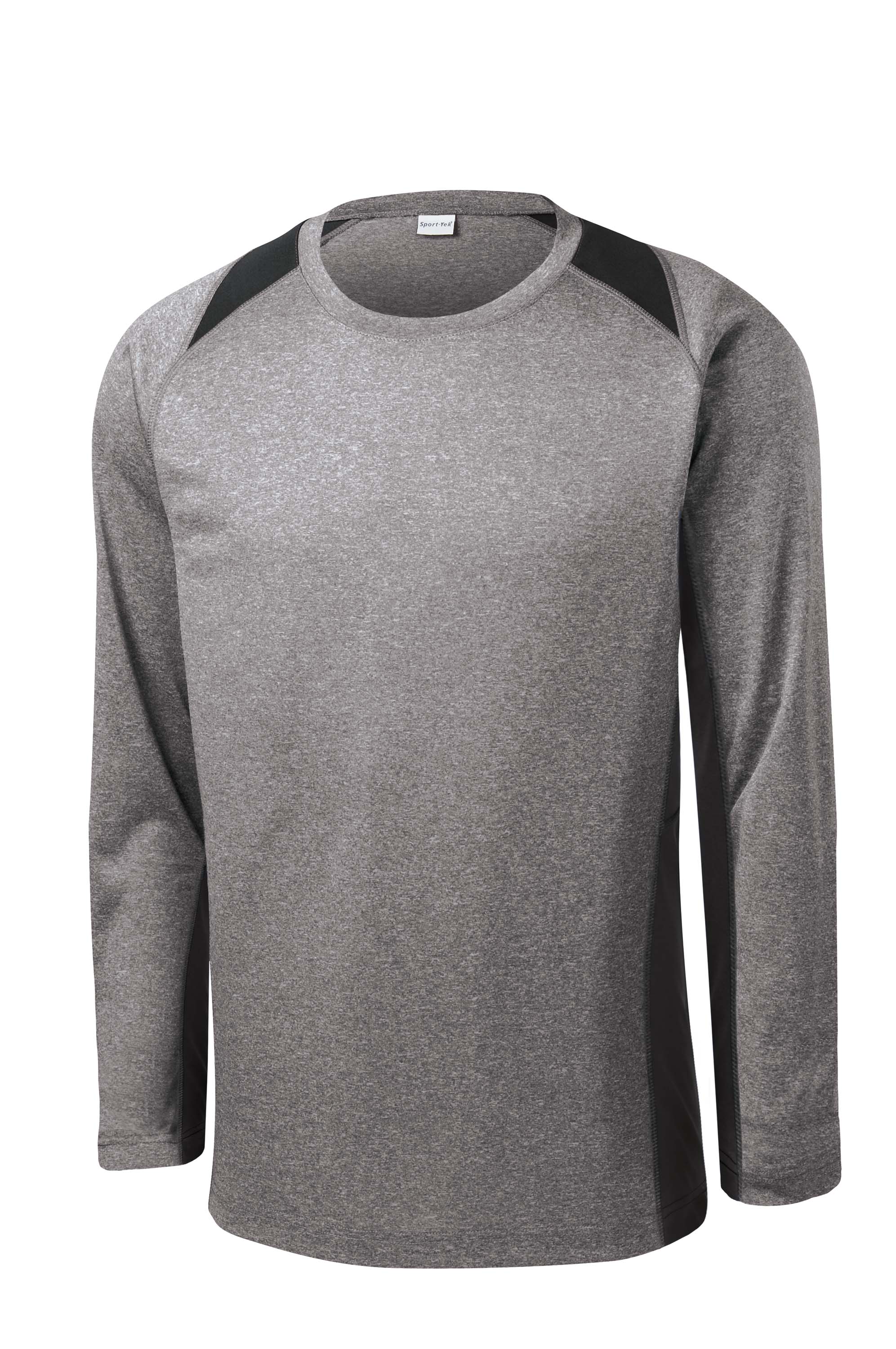 Sport-Tek® Long Sleeve Heather Colorblock Contender™ Tee