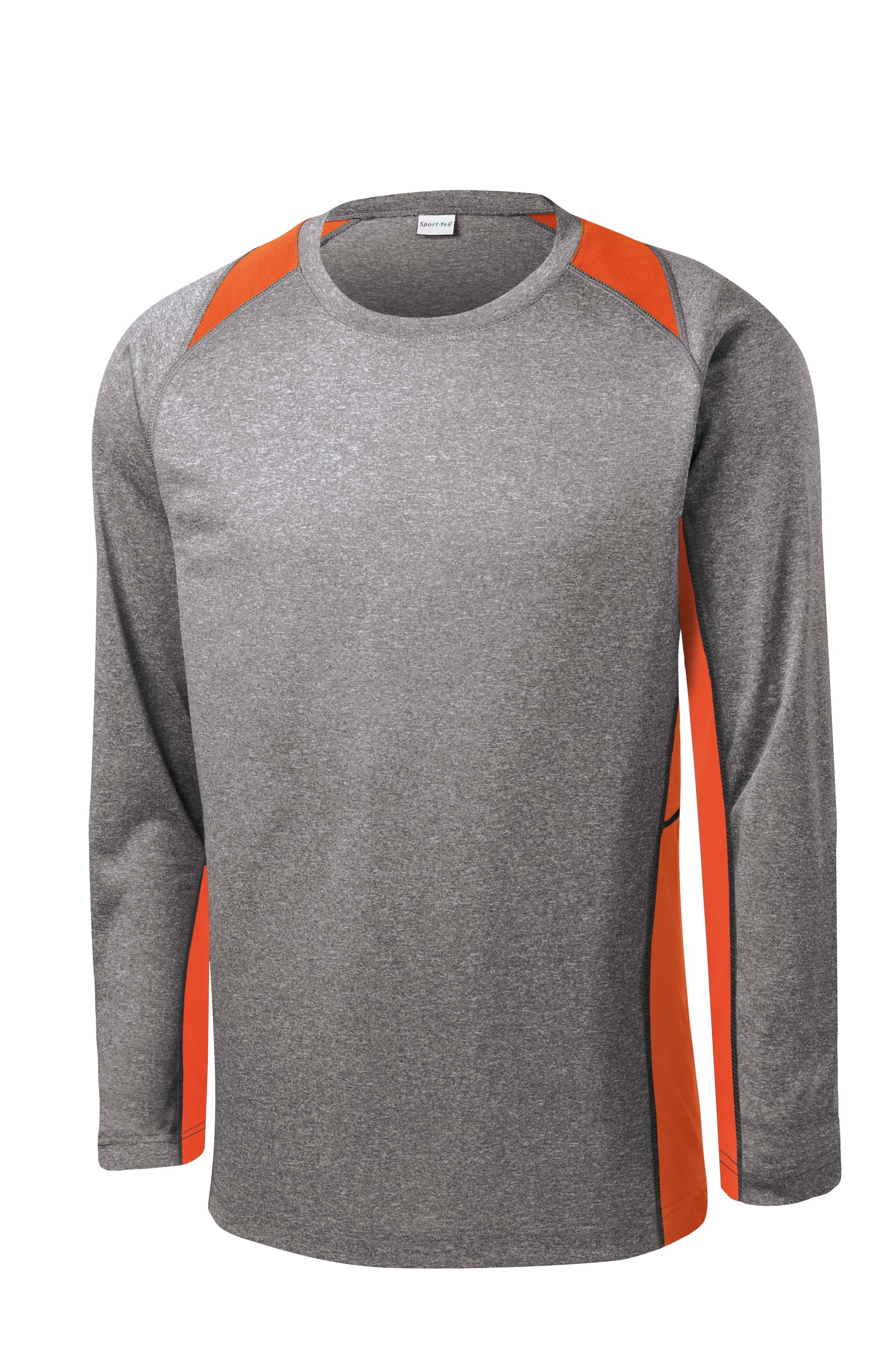 Sport-Tek® Long Sleeve Heather Colorblock Contender™ Tee