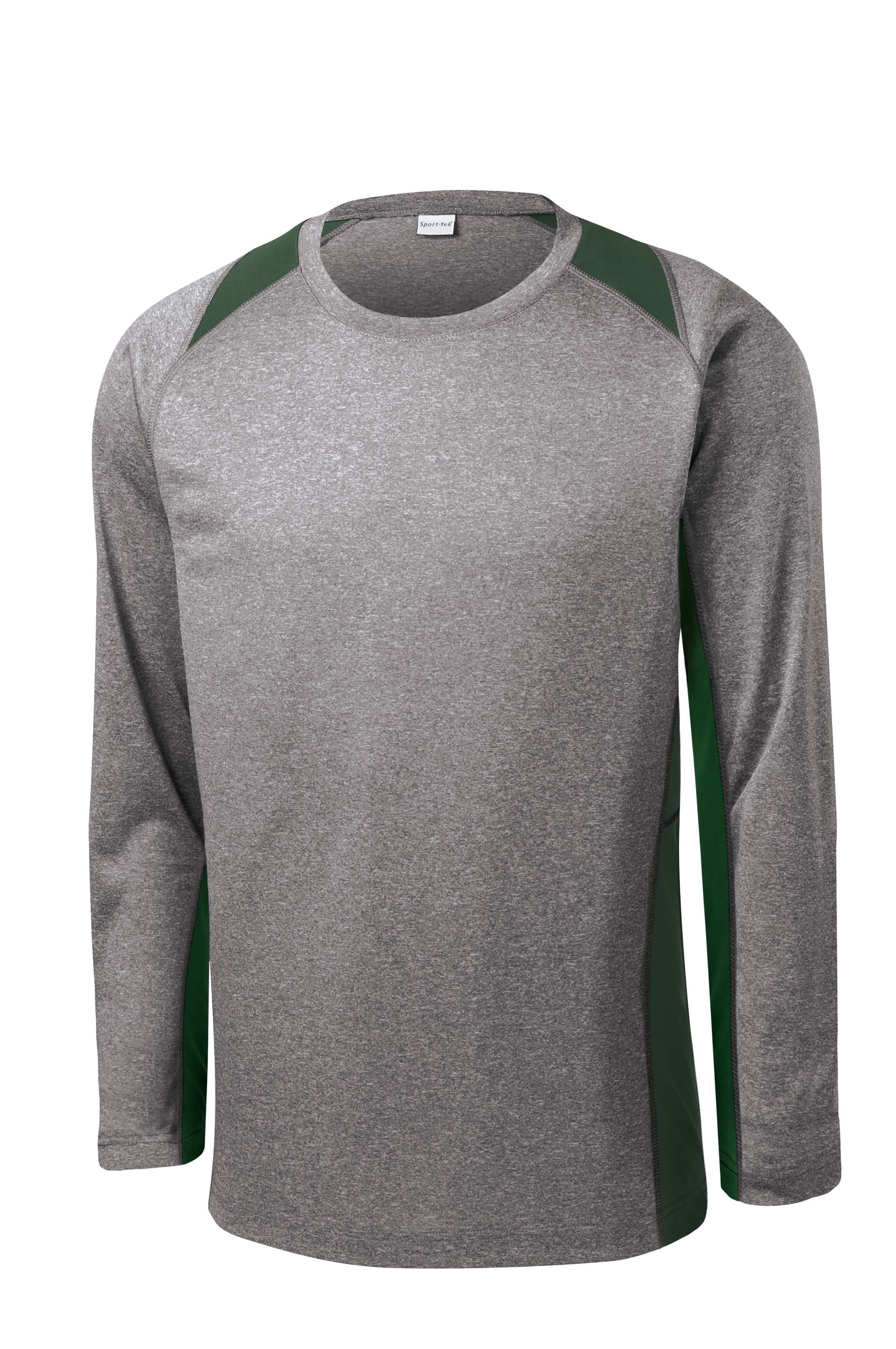 Sport-Tek® Long Sleeve Heather Colorblock Contender™ Tee