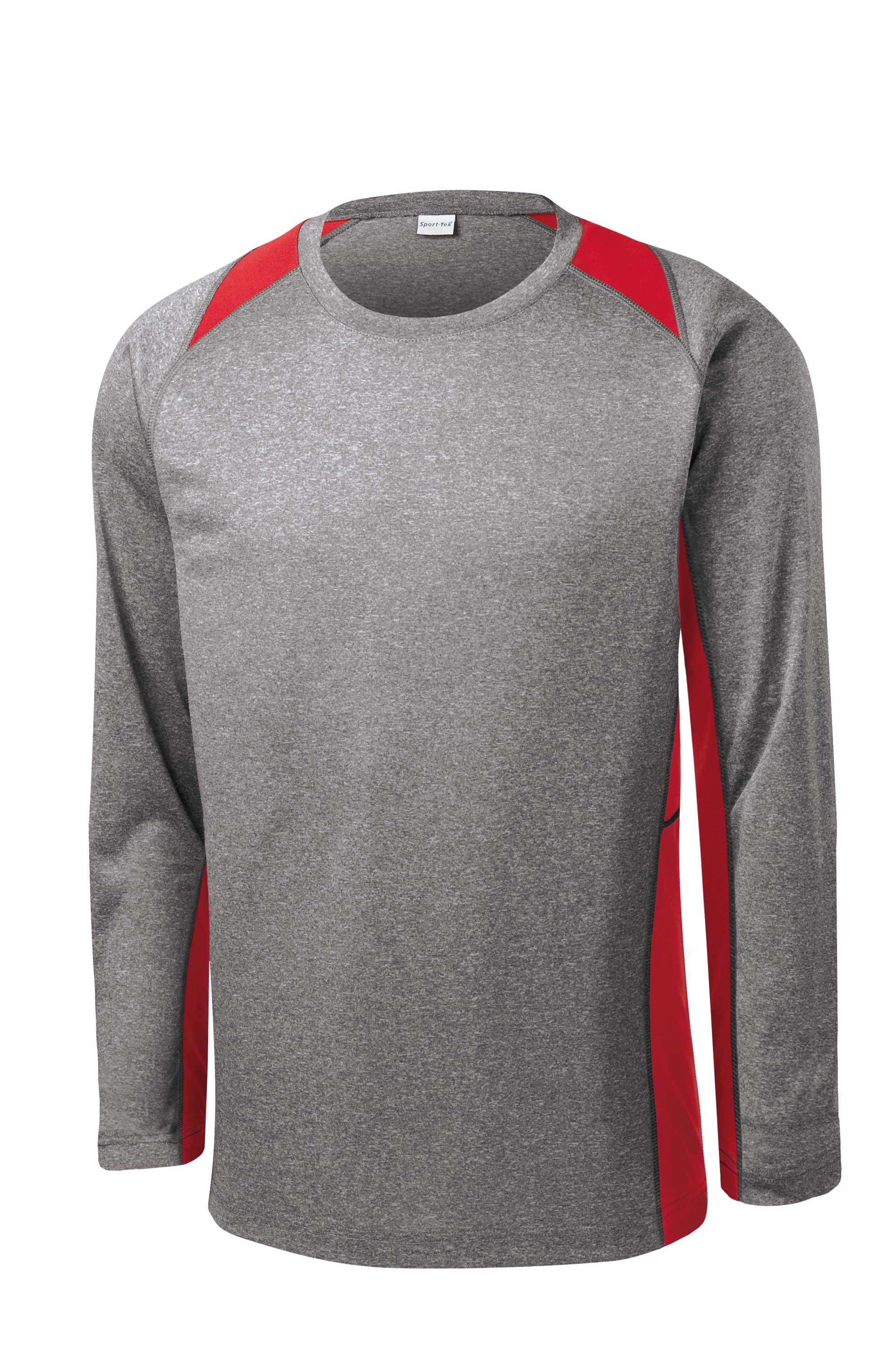Sport-Tek® Long Sleeve Heather Colorblock Contender™ Tee