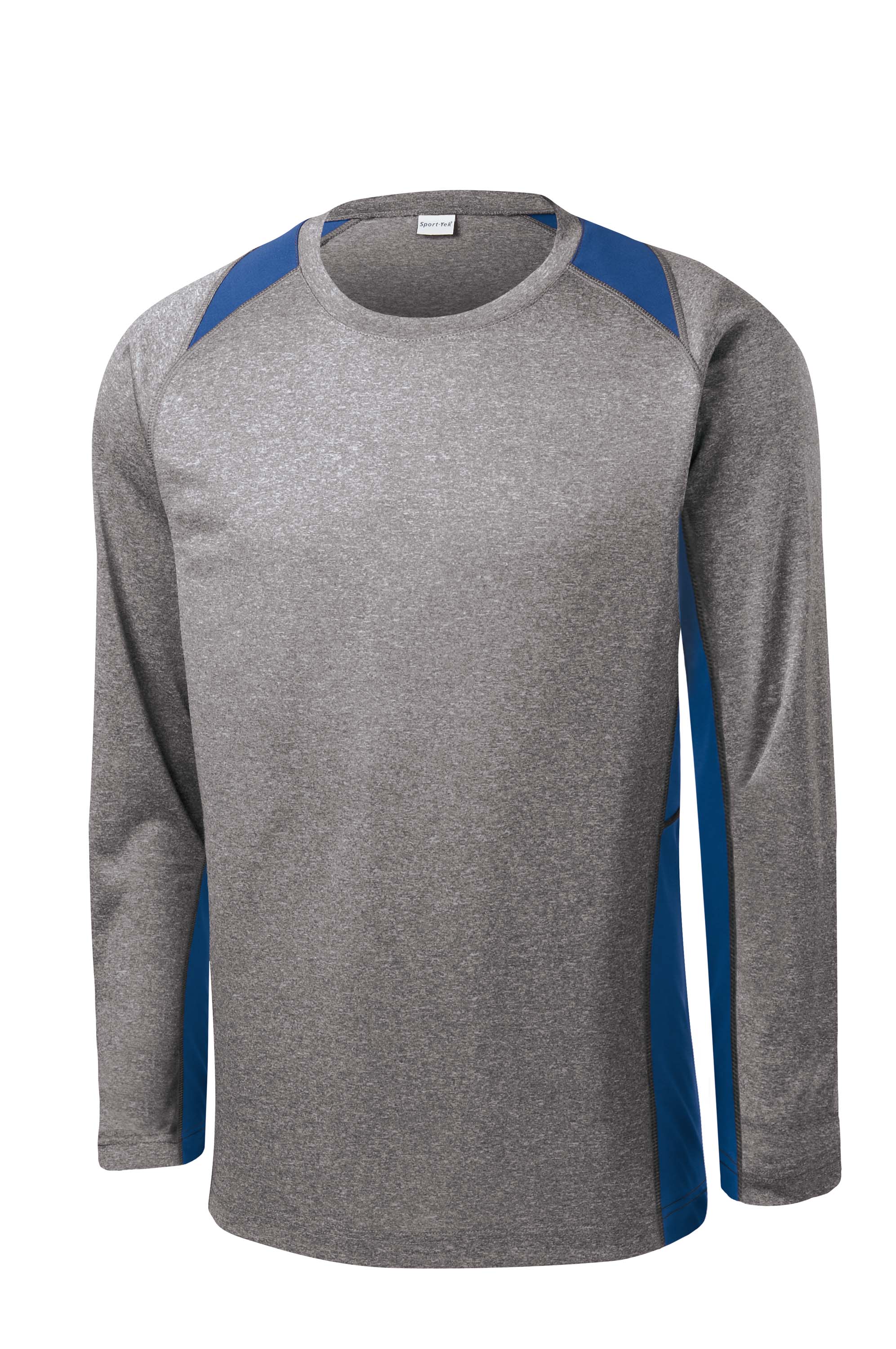Sport-Tek® Long Sleeve Heather Colorblock Contender™ Tee