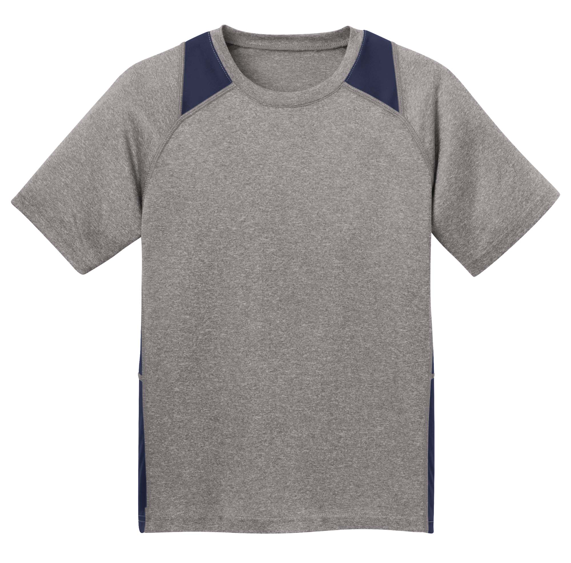 Sport-Tek® Youth Heather Colorblock Contender™ Tee