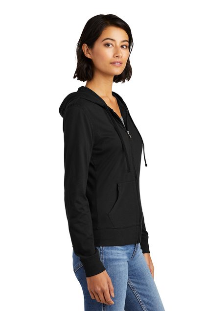District® Juniors Jersey Full-Zip Hoodie