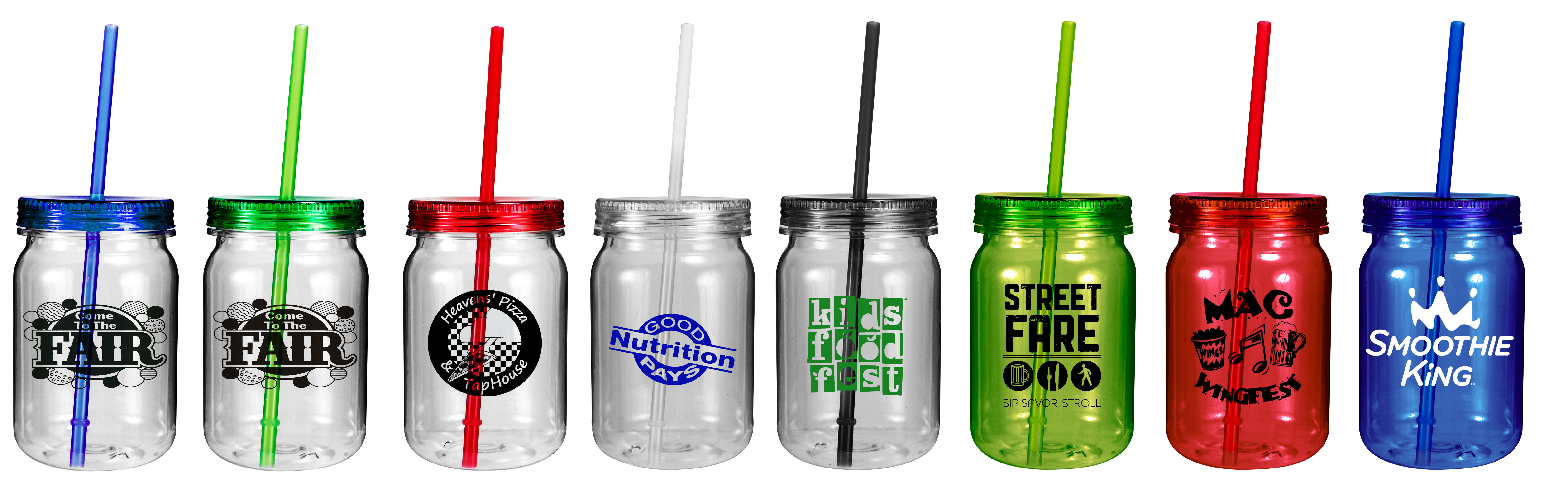 24 oz. Plastic Mason Jar